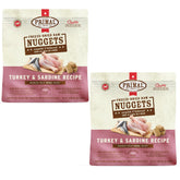 Primal freeze-dried turkey-sardine nuggets pack ready for meals