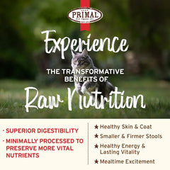 Primal Kibble in The Raw with carrot and greens for natural nutrients.