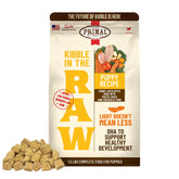 Primal Kibble in the Raw puppy recipe bag ready-to-serve nutrition for growing dogs.