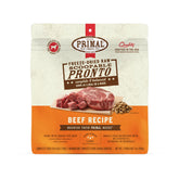 Primal Pronto Mini Nuggets beef packaging showing premium grain-free dog food