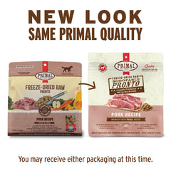 Primal Pronto Mini Nuggets Pork close-up—bite-sized chunks for easy portioning.