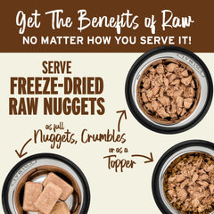Primal Nuggets rehydrated texture shows easy feeding experience for dogs