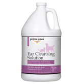 Prime Paws ear cleansing solution bottle pour for gentle odor control.