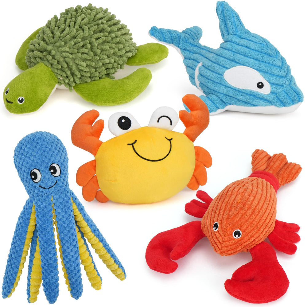 Prime Pets octopus plush toy with squeaker for interactive play and fetch