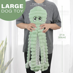Prime Pets large dog toy with squeaker and crinkle for extra stimulation.