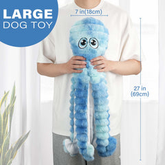 Prime Pets octopus toy squeaker closeup showing head squeaker for engagement