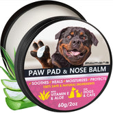 Primens natural dog paw balm jar for moisturizing dry paws and cracked noses