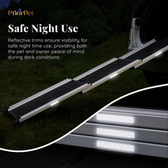 PRIORPET dog ramp anti-slip surface for secure footing on wet days