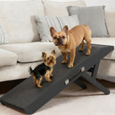 PriorPet dog ramp couch non-slip surface enhances grip for confident climbs.