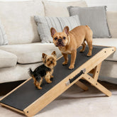 PRIORPET dog ramp on a couch with non-slip surface for confident climbs