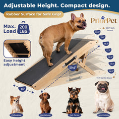 PRIORPET birchwood ramp folded flat for easy storage after use