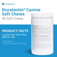 PRN Duralactin dog chews in chicken-liver flavor, daily supplement