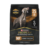 Pro Plan Veterinary Diets NF Kidney Function bag with kidney-supporting dry dog food.