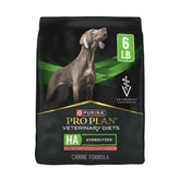 Pro Plan Veterinary Diets HA hydrolyzed salmon dry bag front for sensitive digestion support.