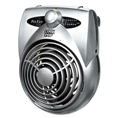Pro Select Cool Pup Crate Fan thermometer display for ambient temperature