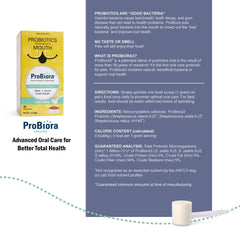 Probiora for Cats powder on cat food suggesting convenient use.
