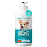 ProElobara medicated dog shampoo lather for soothing, thorough cleansing.
