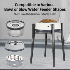 PROERR raised stand shows outward-angled legs for enhanced stability.