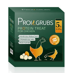 PROILGRUBS BSFL dried larvae for chickens boost protein intake and taste appeal.