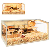 PROLEE hamster cage with chew-proof design for durable play and easy viewing.