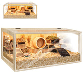 PROLEE hamster cage chewproof openable top for easy access and safe chewing resistance