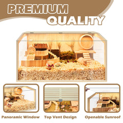 PROLEE cage uses rot-resistant wood and waterproof coating for durability.