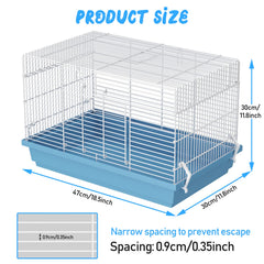 Pronetcus hamster cage durable construction with secure latches
