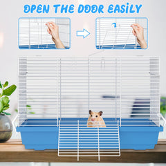 Pronetcus hamster cage easy-clean design for fast bedding changes
