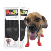 Protex PawZ small-paws boots protect tiny paws with waterproof rubber for rainy walks.