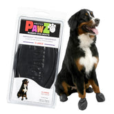Protex PawZ XL pull-on dog boots on large paws offering all-weather protection