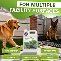 ProVetLogic Kennel Care odor elimination action keeps kennels fresh between cleanings