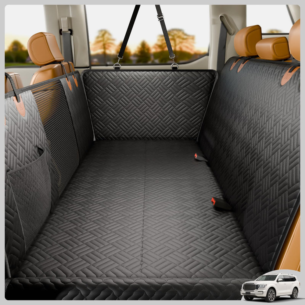 PROZAR heavy-duty back-seat dog cover protects upholstery and supports up to 400 lbs.