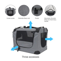 Prutapet large cat carrier breathable mesh promotes fresh air flow