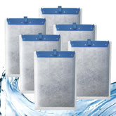 Pryitier six-pack filter cartridge compatible with Whisper for clearer aquarium water.