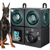 PSITUGE anti-barking device front view, a humane training aid for indoor and outdoor spaces.
