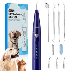 Psytpusa ultrasonic pet dental cleaner with LED light targets plaque for dogs and cats.