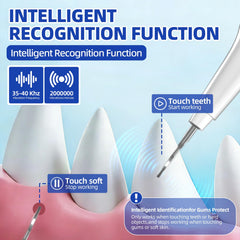 Psytpusa Ultrasonic Pet Plaque Remover LED light for precise visibility during cleaning.