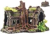 PTFJZ large fish tank ornament with betta cave provides a cozy shelter for shy fish.