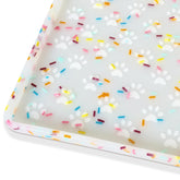Ptlom dog food mat anti-slip keeps bowls secure and floors clean.
