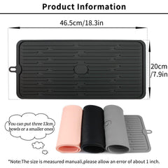 Ptlom placemat helps prevent overflow and protects floors from spills