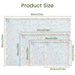 Ptlom waterproof pet placemat protecting floors from spills