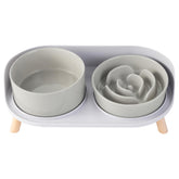 PTOBER elevated slow-feeder dog bowl for paced meals