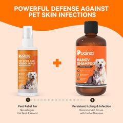 PUAINTA lick-safe topical spray ensures safe application even with licking.