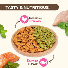 Puddonio Catnip Cat Treats fish-shaped snack supports easy training rewards.