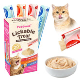 Puddonio lickable cat treats tube open for quick rewarding moments