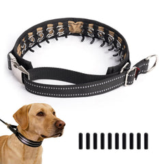 Pudiwind Hidden Prong Collar close-up with quick-release buckle for easy control.