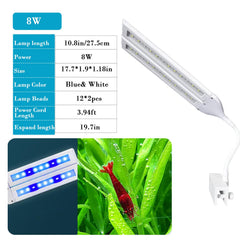 PUEUTU two-bar clip light enables dual-tank setup for versatility.