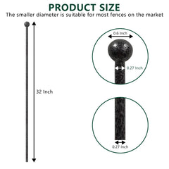 PUETUNG dog playpen stake 43in supports versatile fencing setups.
