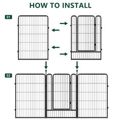 PUETUNG dog playpen stake 49in shown for large enclosures ideal for secure outdoor yards.