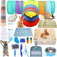 PullCrease rabbit-litter-box: easy-clean bottom tray for quick waste removal.
